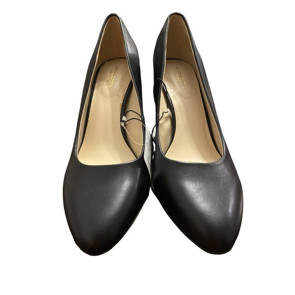 Liz Claiborne Pumps Black Heel Approx. 3 Inches, Gold Accents Size-10M NWT - Picture 8 of 9